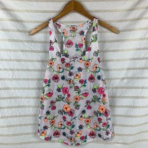 5/$25 White Floral Tank